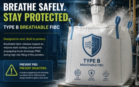 Why Type B Breathable FIBC Is Not Optional for Fine Powder Handling
